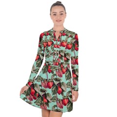 Fruit Branches Green Long Sleeve Panel Dress by snowwhitegirl