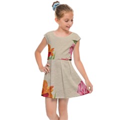 Flower 1646035 1920 Kids Cap Sleeve Dress by vintage2030