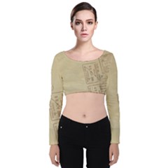 Background 1659638 1920 Velvet Crop Top by vintage2030