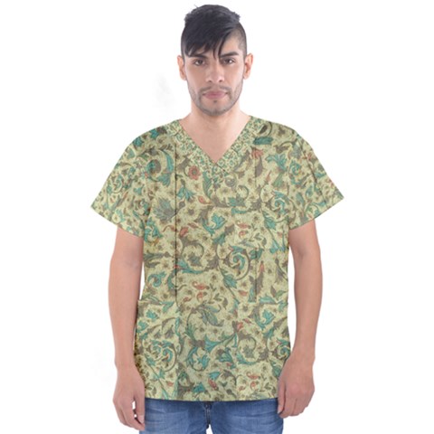 Wallpaper 1926480 1920 Men s V-neck Scrub Top by vintage2030