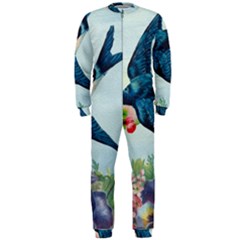 Blue Bird Onepiece Jumpsuit (men)  by vintage2030