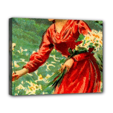 Lady 1334282 1920 Canvas 14  X 11  (stretched) by vintage2030