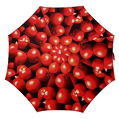 Pile Of Red Tomatoes Straight Umbrellas by FunnyCow