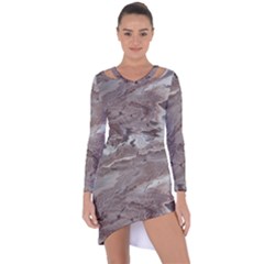 Haboob Asymmetric Cut-out Shift Dress by WILLBIRDWELL