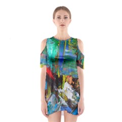 Garden Shoulder Cutout One Piece Dress by WILLBIRDWELL