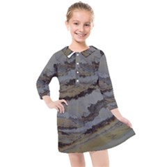 Gold Seam 2 Kids  Quarter Sleeve Shirt Dress by WILLBIRDWELL