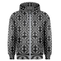 Monochrome Centipede Arabesque Men s Zipper Hoodie by linceazul