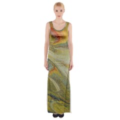 Rainbow Tornado Maxi Thigh Split Dress by WILLBIRDWELL