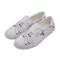 Music Partition Women s Canvas Slip Ons by alllovelyideas