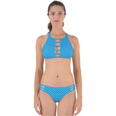 Mini White Love Hearts On  Oktoberfest Bavarian Blue Perfectly Cut Out Bikini Set by PodArtist