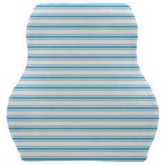 Oktoberfest Bavarian Blue And White Large Mattress Ticking Stripes Car Seat Velour Cushion  by PodArtist