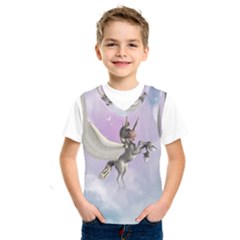 Cute Little Pegasus In The Sky, Cartoon Kids  Sportswear by FantasyWorld7