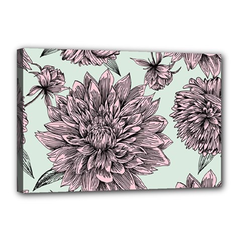 Flowers Flower Rosa Spring Canvas 18  X 12  (stretched) by Sapixe