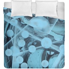 Atomic Blue Duvet Cover Double Side (king Size) by WILLBIRDWELL