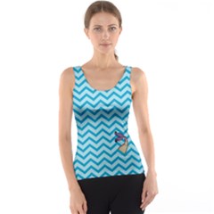 Chevron Mermaid Pattern Tank Top by emilyzragz