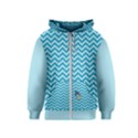 Chevron Mermaid Pattern Kids  Zipper Hoodie View1