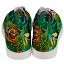 Tropical Pelican Tiger Jungle Blue Men s Mid-Top Canvas Sneakers View4
