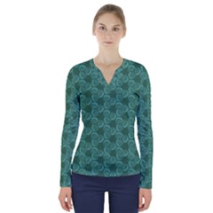 Layered Knots V-neck Long Sleeve Top by ArtByAmyMinori