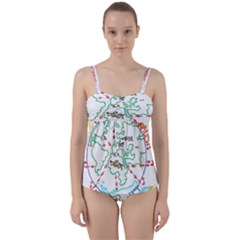 Atw Clr 2 Atw Pro Twist Front Tankini Set by RWTFSWIMWEAR