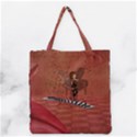 Cute Fairy Dancing On A Piano Grocery Tote Bag View1