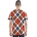 Smart Plaid Warm Colors Men s Sports Mesh Tee View2