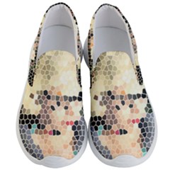 Stained Glass Girl Men s Lightweight Slip Ons by snowwhitegirl