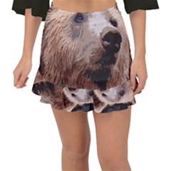 Bear Looking Fishtail Mini Chiffon Skirt by snowwhitegirl