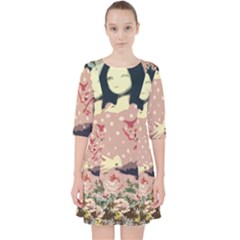 Rose Floral Doll Pocket Dress by snowwhitegirl