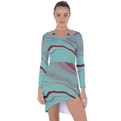 Floating Away Asymmetric Cut-out Shift Dress by WILLBIRDWELL