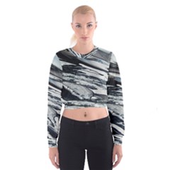 Space Orca Cropped Sweatshirt by WILLBIRDWELL