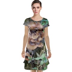 Abstract Of Mushroom Cap Sleeve Nightdress by canvasngiftshop