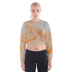 Orange And Blue 2 Cropped Sweatshirt by WILLBIRDWELL