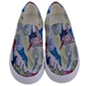 Watercolor Postcard2 Kids  Canvas Slip Ons View1