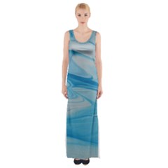 Jet Stream Maxi Thigh Split Dress by WILLBIRDWELL