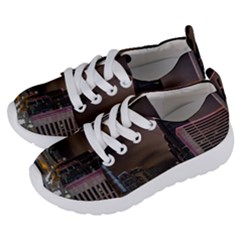 Hong Kong At Night Skyline Kids  Lightweight Sports Shoes by Nexatart