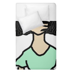 Angry Girl Duvet Cover Double Side (single Size) by snowwhitegirl