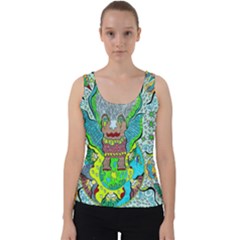 Cosmic Planet Angel Velvet Tank Top by chellerayartisans