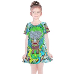 Cosmic Planet Angel Kids  Simple Cotton Dress by chellerayartisans