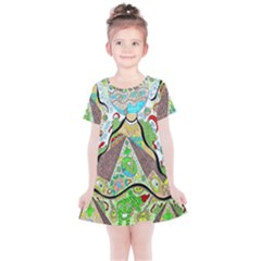 Cosmic Pyramid Kids  Simple Cotton Dress by chellerayartisans