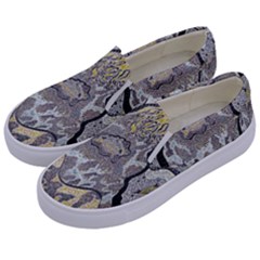 Supersonic Spaceships Kids  Canvas Slip Ons by chellerayartisans