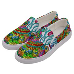 Supersonic Squid Men s Canvas Slip Ons by chellerayartisans