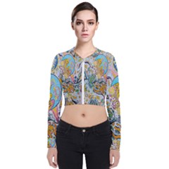Supersonic Volcanic Moonship Zip Up Bomber Jacket by chellerayartisans