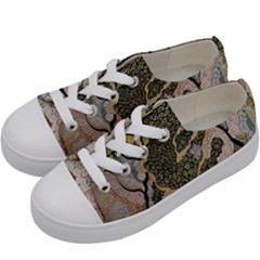 Lizard Volcano Kids  Low Top Canvas Sneakers by chellerayartisans