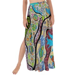 Cosmic Blue Submarine Maxi Chiffon Tie-up Sarong by chellerayartisans