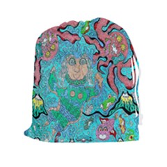 Mesmerizing Mermaid Drawstring Pouch (xxl) by chellerayartisans