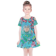 Mesmerizing Mermaid Kids  Simple Cotton Dress by chellerayartisans