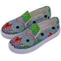 Cosmic Owl Kids  Canvas Slip Ons View2