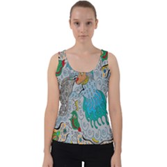 Music Angel Velvet Tank Top by chellerayartisans