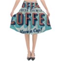 Delicious Coffee Flared Midi Skirt View1