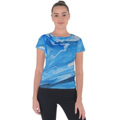 Star Light Short Sleeve Sports Top  by WILLBIRDWELL